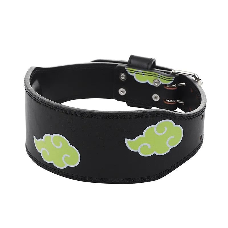 Animie Akatsuki Dawn Daybreak Cloud Leather Weight Lifting Belt for Women & Men Functional Workout Belt Gym Belt