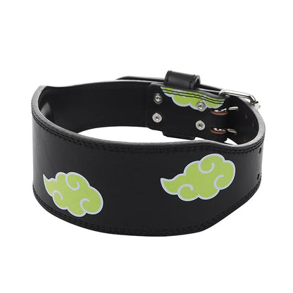 Animie Akatsuki Dawn Daybreak Cloud Leather Weight Lifting Belt for Women & Men Functional Workout Belt Gym Belt