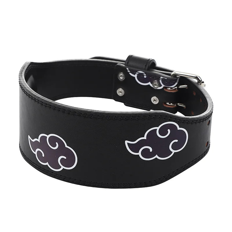 Animie Akatsuki Dawn Daybreak Cloud Leather Weight Lifting Belt for Women & Men Functional Workout Belt Gym Belt