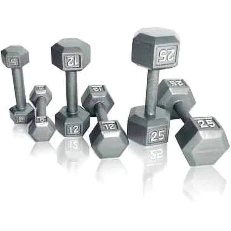 Barbell 85Lb Cast Iron Hex Dumbbell, Single