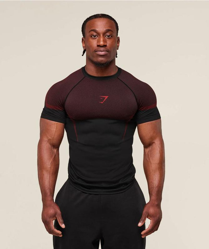 Shark Men'S Short Sleeve Compression Shirt – Cool Dry Athletic Undershirt for Running, Gym & Training