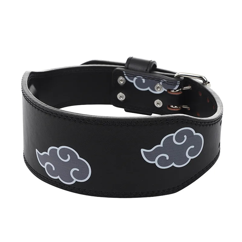Animie Akatsuki Dawn Daybreak Cloud Leather Weight Lifting Belt for Women & Men Functional Workout Belt Gym Belt