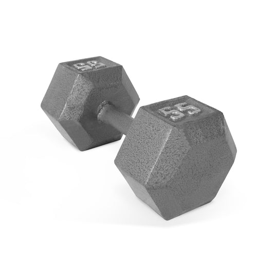 Barbell 55Lb Cast Iron Hex Dumbbell, Single