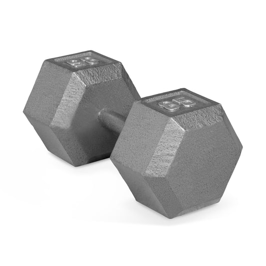 Barbell 85Lb Cast Iron Hex Dumbbell, Single