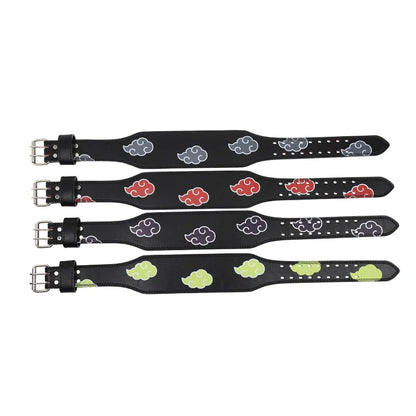 Animie Akatsuki Dawn Daybreak Cloud Leather Weight Lifting Belt for Women & Men Functional Workout Belt Gym Belt