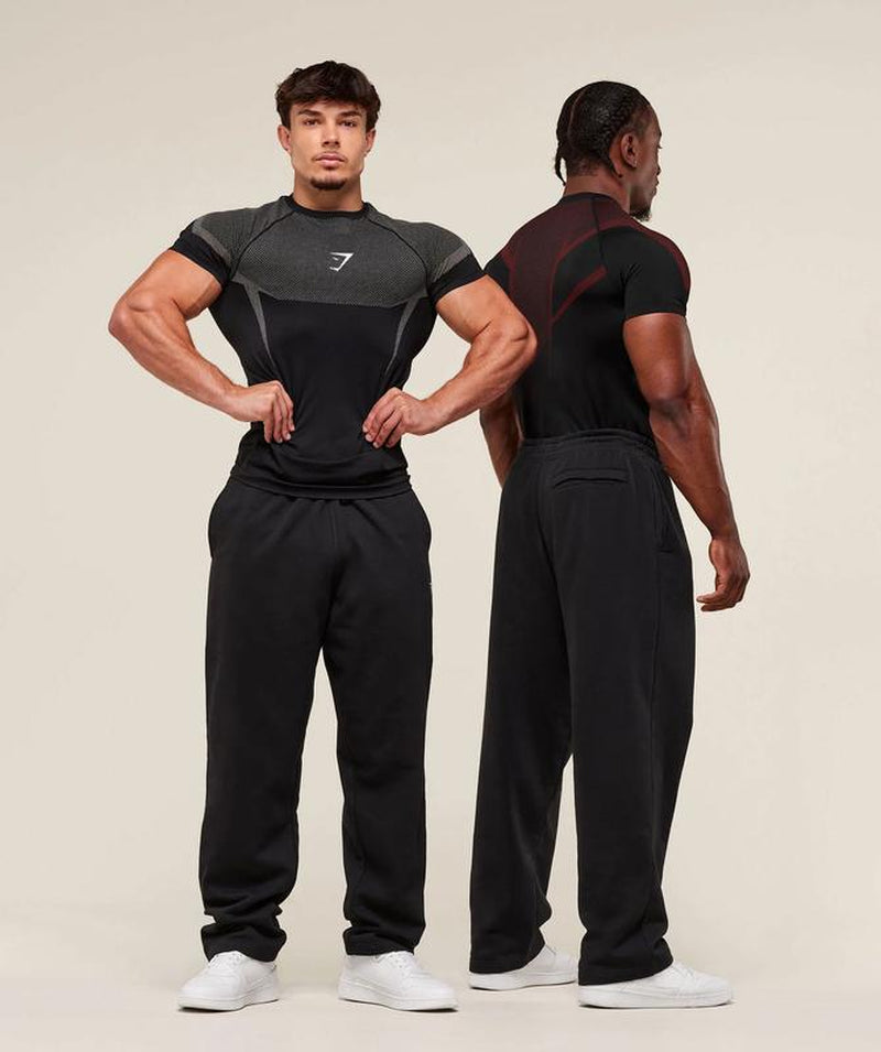 Shark Men'S Short Sleeve Compression Shirt – Cool Dry Athletic Undershirt for Running, Gym & Training