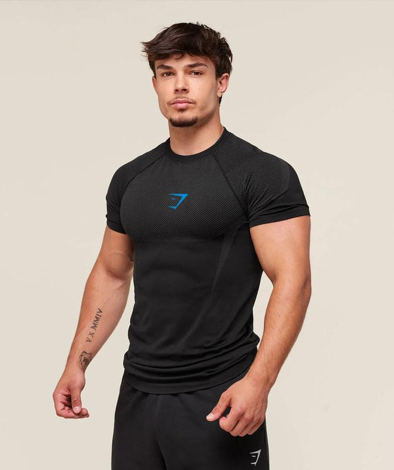 Shark Men'S Short Sleeve Compression Shirt – Cool Dry Athletic Undershirt for Running, Gym & Training