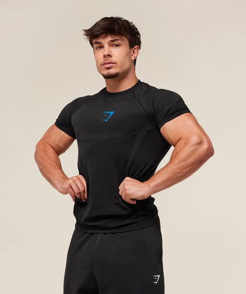 Shark Men'S Short Sleeve Compression Shirt – Cool Dry Athletic Undershirt for Running, Gym & Training